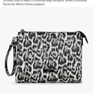 NEW Ju-Ju-Be Snow Leopard Crossbody Bag